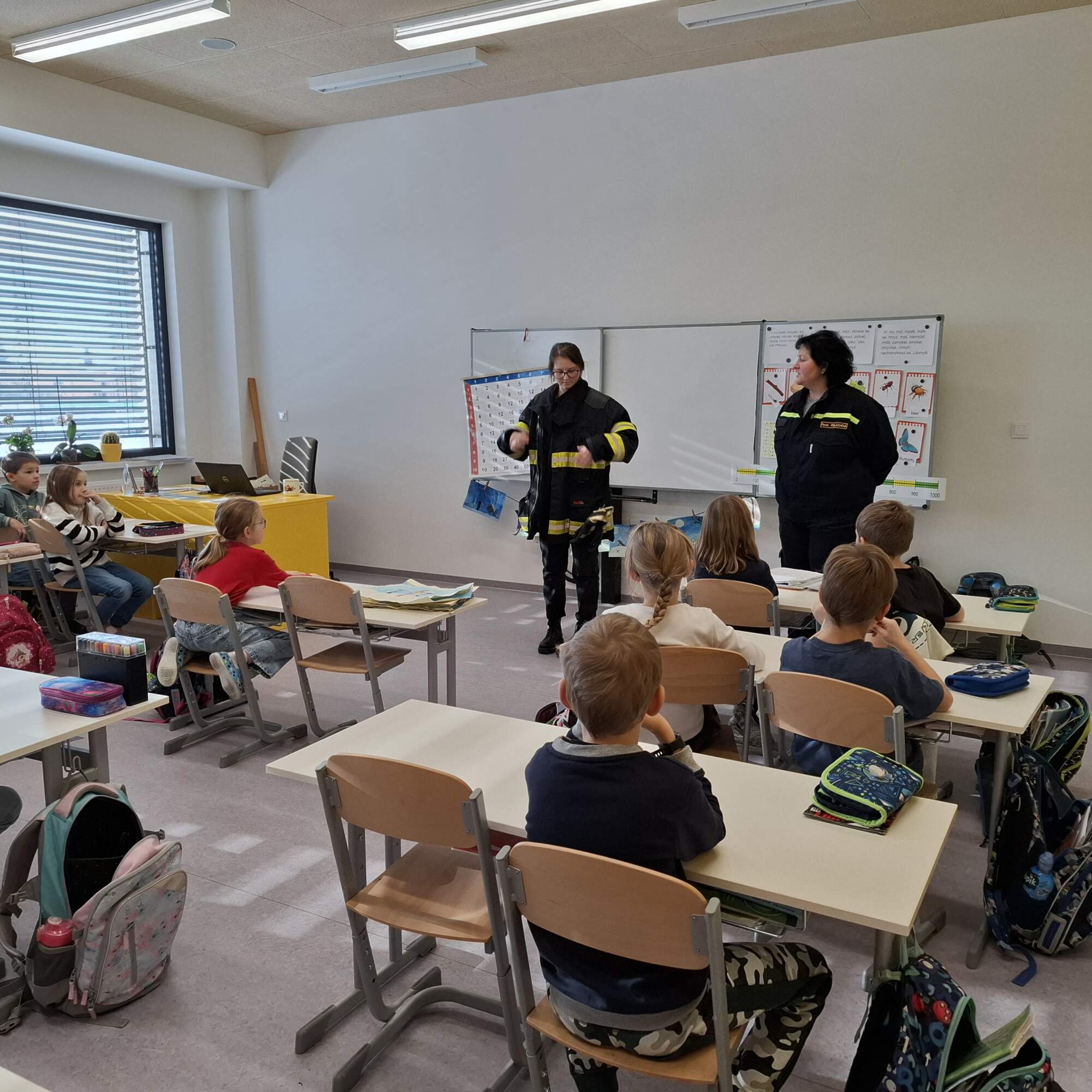 3 A - Beseda s paní Polachovou - Hasiči
